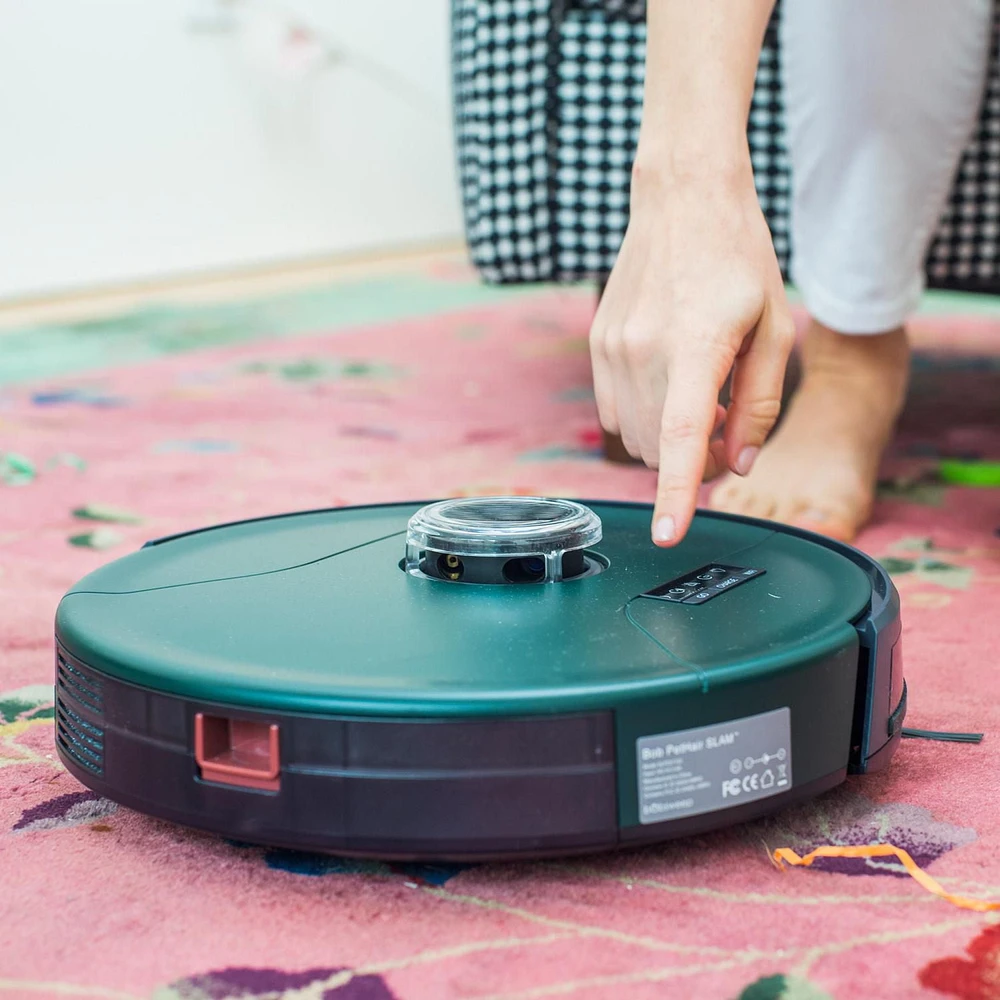 bObsweep PetHair SLAM Wi-Fi Connected Robot Vacuum and Mop in Jade