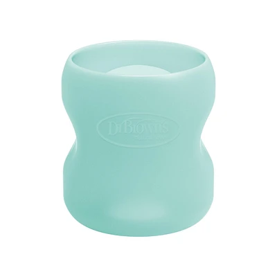 Dr. Brown’s Natural Flow™ Options+™ Glass Baby Bottle Silicone Wide-Neck Sleeve 5oz Mint Green