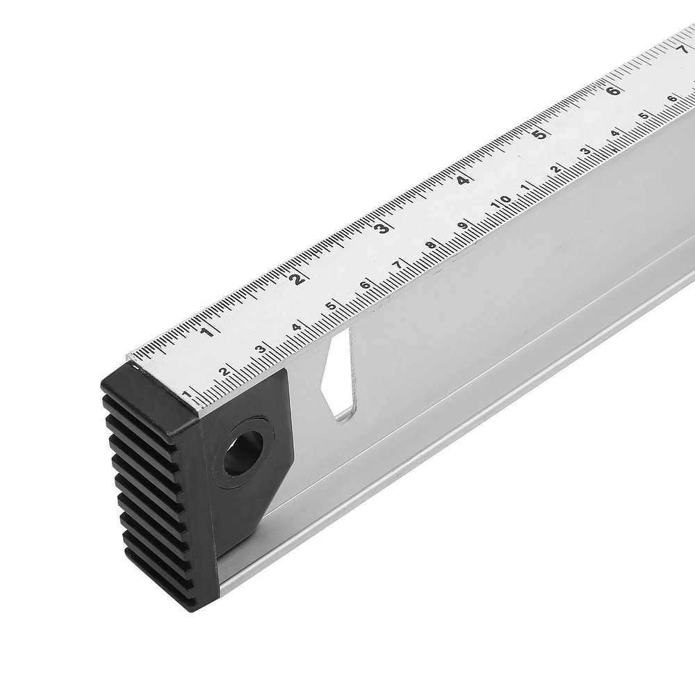 Swiss Tech 48" Aluminum I-Beam Level 3 vial, Silver anodized finish