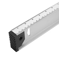 Swiss Tech 48" Aluminum I-Beam Level 3 vial, Silver anodized finish