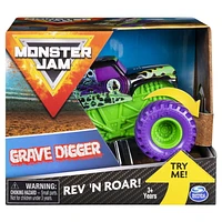 Monster Jam, Official Grave Digger Rev ‘N Roar Monster Truck, 1:43 Scale