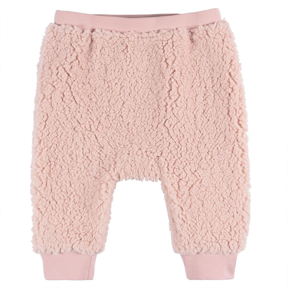 Modern Moments par Gerber - Ensemble de poche Kanga en micro peluche 2 pièces - Rose