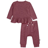 Modern Moments by Gerber - Ensemble 2 pièces haut à basque + pantalon Hacci - Rose