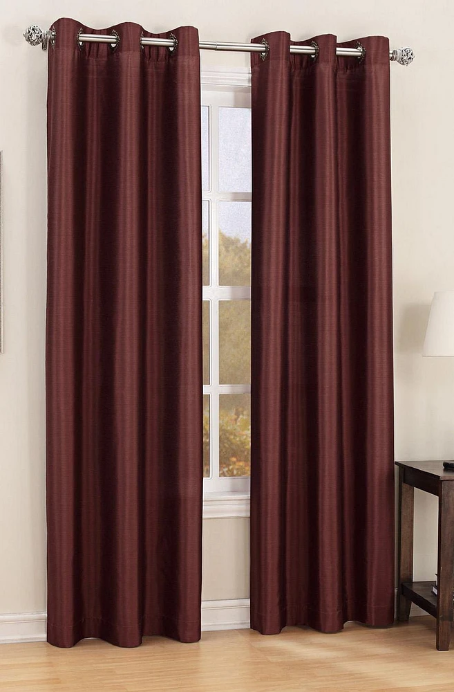 SASHA FAUX SILK CURTAIN PANEL