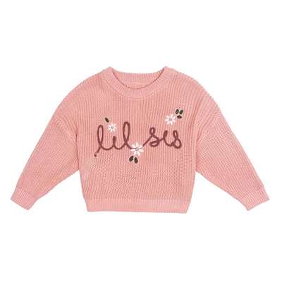 Modern Moments by Gerber - Knit Sweater - Lil Sis, Sizes: 0-24M