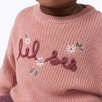 Modern Moments by Gerber - Knit Sweater - Lil Sis, Sizes: 0-24M