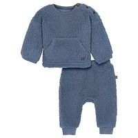 Modern Moments by Gerber - 2 piece Micro Plush Kanga Pocket Set - Blue