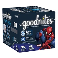 Sous-vêtements de nuit Goodnites pour garçons, Giga Pack, Taille TP - TG | 44-28 Sous-Vêtements Taille TP - TG | 44-28 Sous-Vêtements
