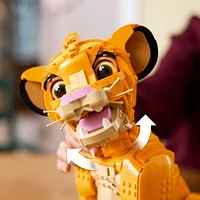 LEGO Disney Young Simba the Lion King Fan, Disney Collection, Creative Animal Figure Building Set, Relaxing Activity, Disney Gift for Adults, Nostalgic Gift Idea for Movie Fans, 43247