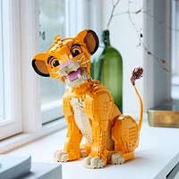 LEGO Disney Young Simba the Lion King Fan, Disney Collection, Creative Animal Figure Building Set, Relaxing Activity, Disney Gift for Adults, Nostalgic Gift Idea for Movie Fans, 43247