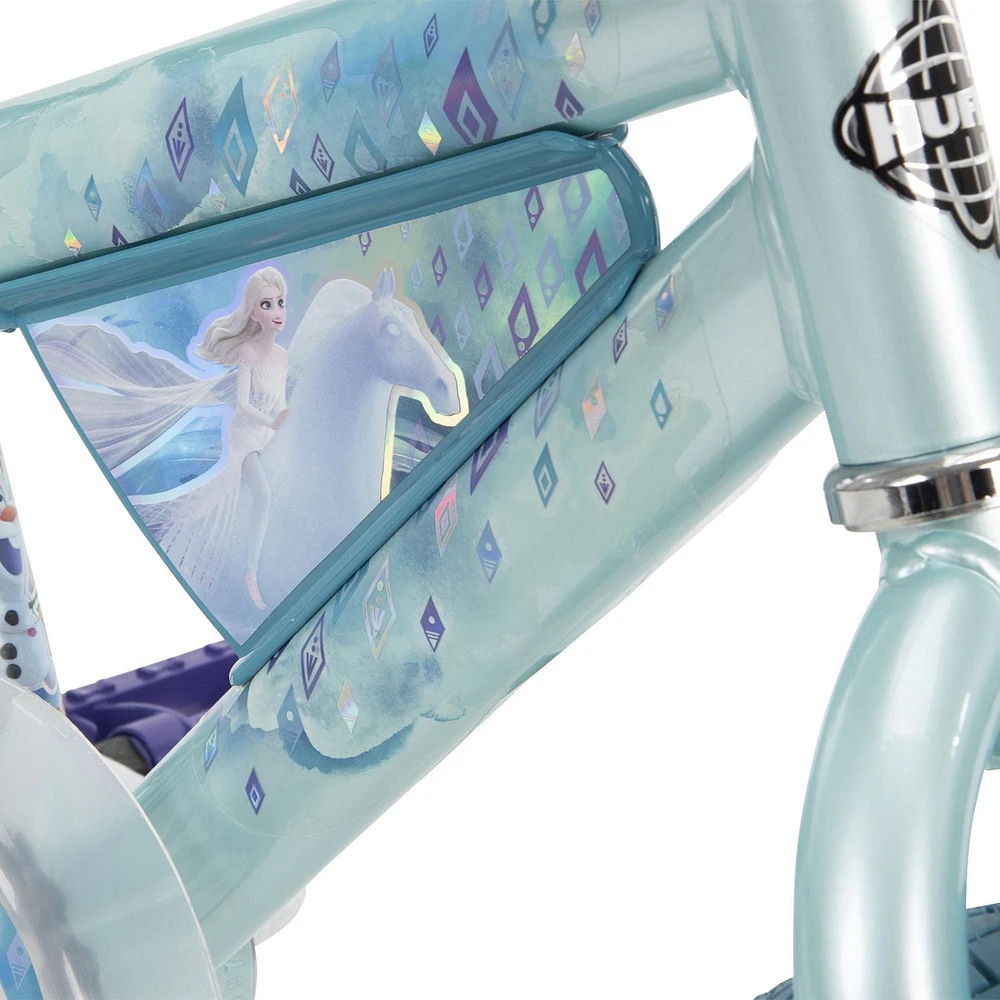 Disney Frozen 12in Girls’ Bike, Blue, by Huffy, Ideal for ages 3-5