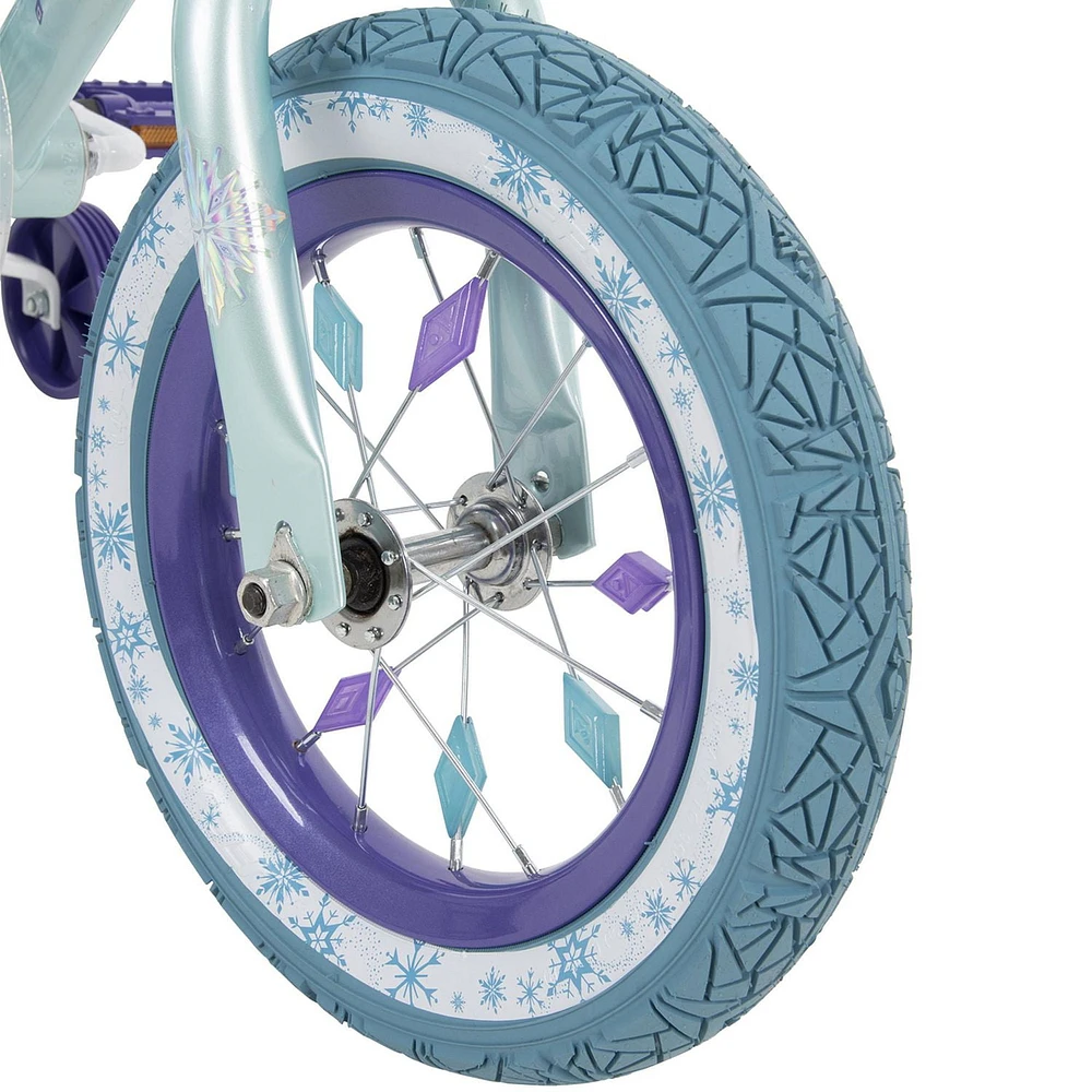 Disney Frozen 12in Girls’ Bike, Blue, by Huffy, Ideal for ages 3-5