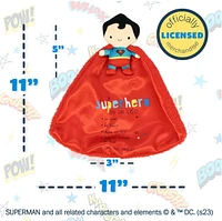 Kids Preferred DC Heroes Superman Lovey Security Blanket, 11 x 11 inches