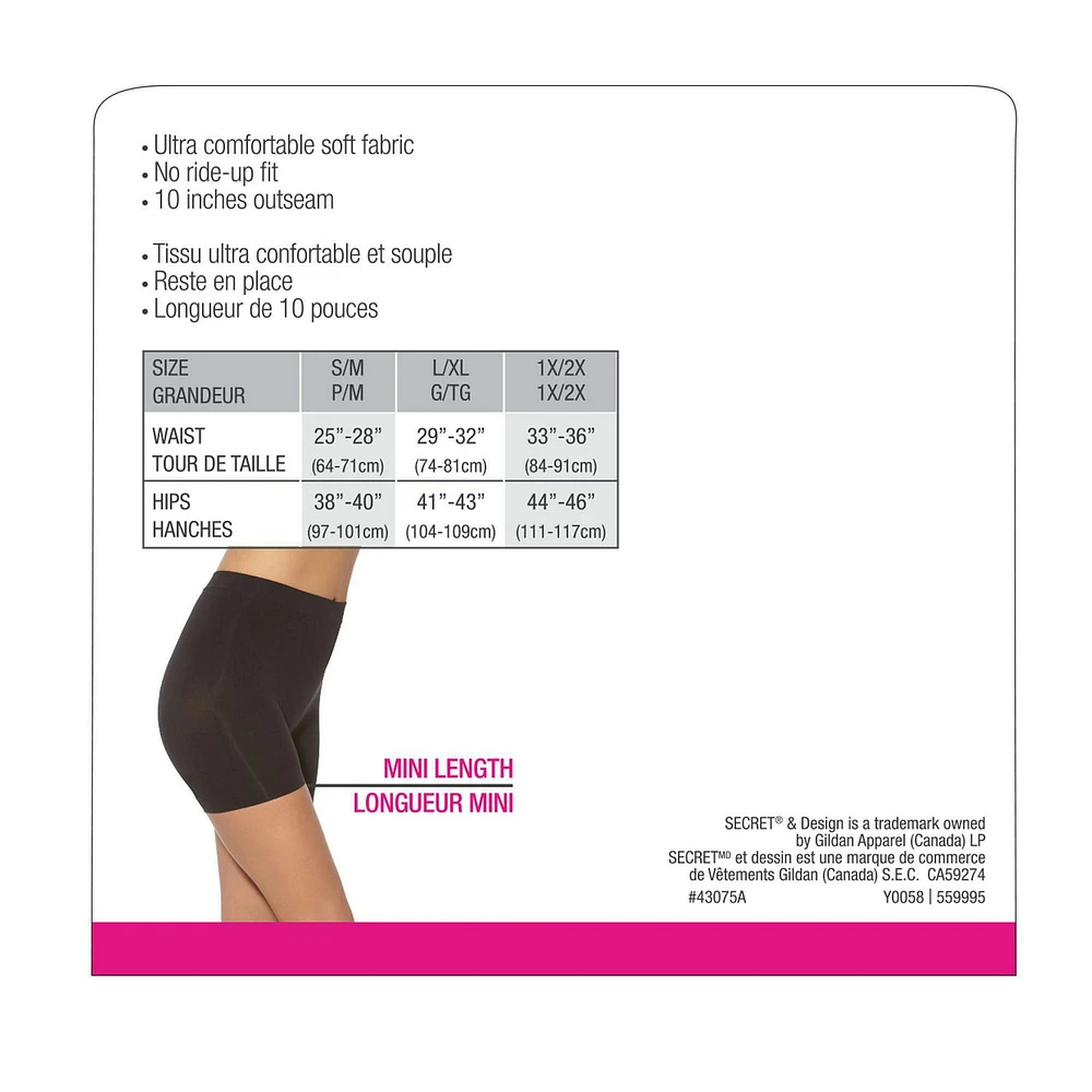 Secret® Caleson Lissant Jambe Courte 1pk