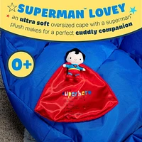 Kids Preferred DC Heroes Superman Lovey Security Blanket, 11 x 11 inches