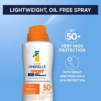 Ombrelle Sport SPF 50+ Sunscreen Spray, 122g, High-Endurance SPF 50+ Sunscreen Spray