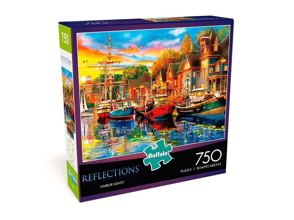 Buffalo Games Reflections Harbor Lights 750 Piece Jigsaw Puzzle