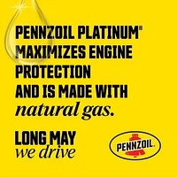 Pennzoil Platinum SAE 0W-20 Full Synthetic Motor Oil, 946 mL