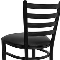 Flash Furniture HERCULES Series Black Ladder Restaurant Barstool