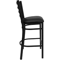 Flash Furniture HERCULES Series Black Ladder Restaurant Barstool