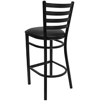 Flash Furniture HERCULES Series Black Ladder Restaurant Barstool