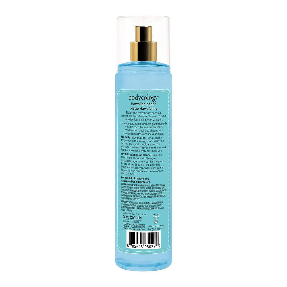 Bodycology Hawaiian Beach Fragrance Mist, 8 fl oz