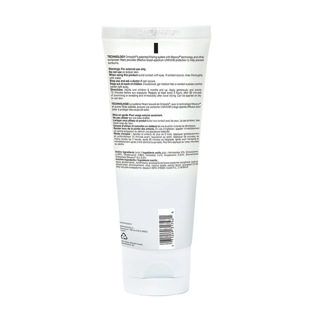 Garnier Ombrelle Sport Endurance Lotion solaire, SPF 30, Compacte à large spectre haute protection, résistante à l'eau et à la sueur, format voyage, hypoallergénique, non comédogène, 50ml