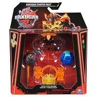 Bakugan Starter 3-Pack, Special Attack Bruiser, Mantid and Titanium Trox, Customizable Spinning Action Figures and Trading Cards, Kids Toys for Boys and Girls 6 and up