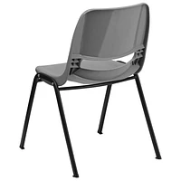 HERCULES Series 880 lb. Capacity Gray Ergonomic Shell Stack Chair