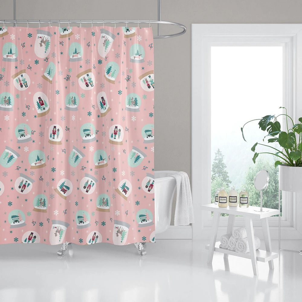 Snowglobe PEVA Shower Curtain, SNOWGLOBE SC