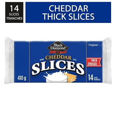 Black Diamond Thick Cheddar Slices, 14 slices, 410 g