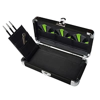 Dublin Steel Tip Darts Set - Includes 3 Darts with Aluminum Shafts, 3 Extra Poly Flights, Dart Wrench, and Case