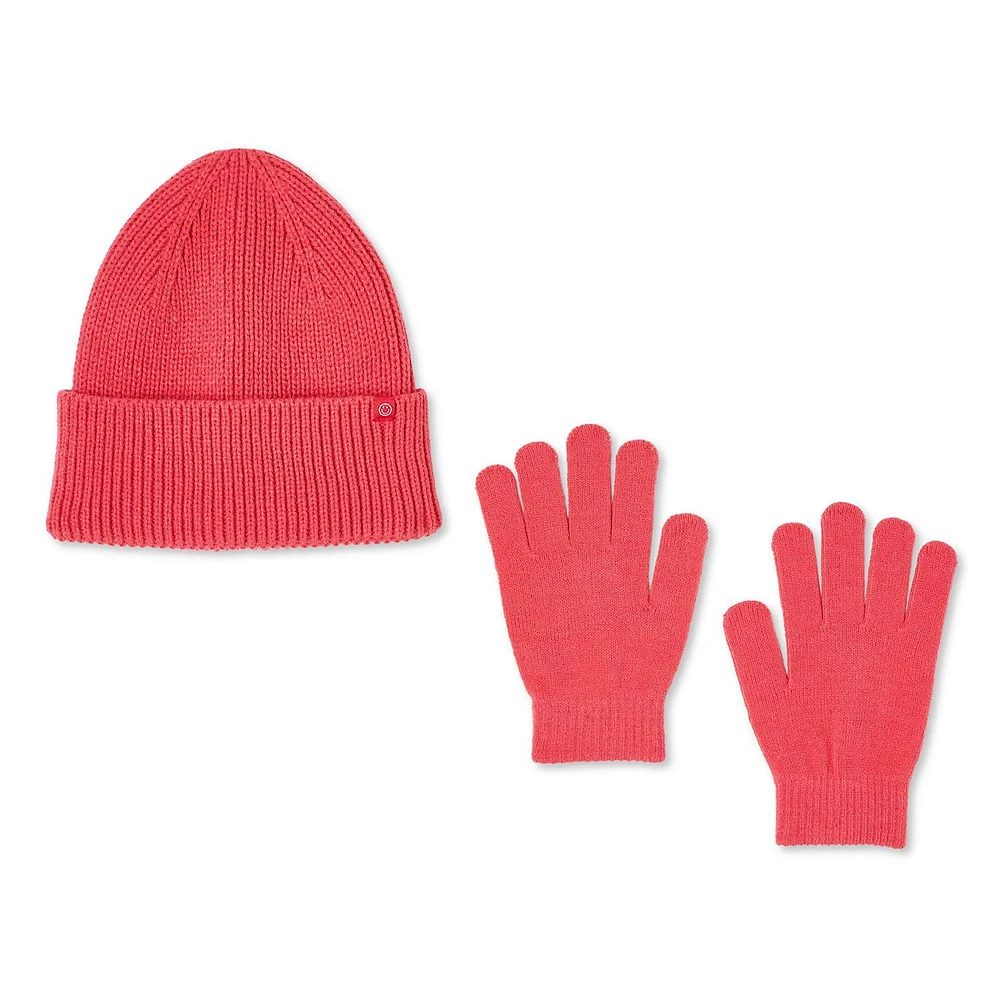 George Girls' Toque and Gloves 2-Piece Set, Sizes 4/6-7/16