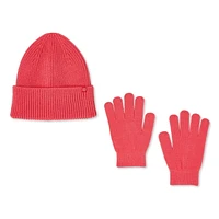 George Girls' Toque and Gloves 2-Piece Set, Sizes 4/6-7/16