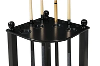 Regent 28-in Corner Floor Pool Rack for Pool Cues, Balls, and Racking Triangle, includes 4 Drink Holders