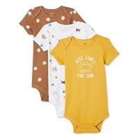 George Infants' Gender Inclusive Bodysuit 3-Pack, Sizes 0-12 months