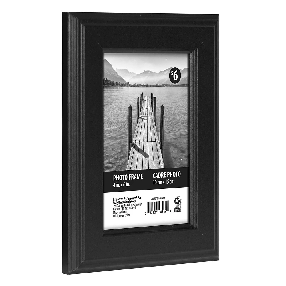 Swift Black Picture Frame, 4" x 6"