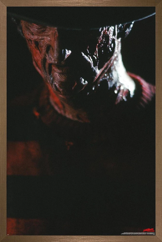 A Nightmare on Elm Street - Freddy Portrait Wall Poster with Magnetic Frame, 22.375" x 34"