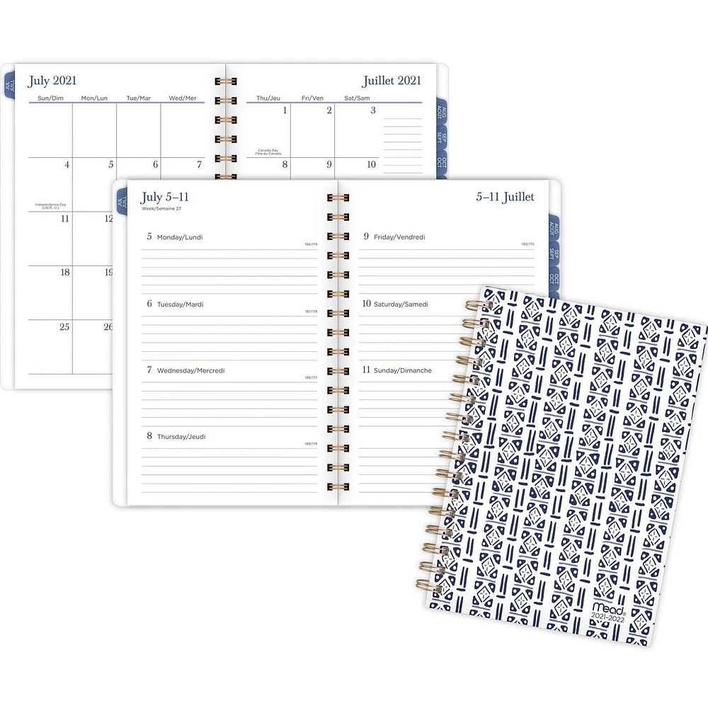 Mead White Laguna Small Planner