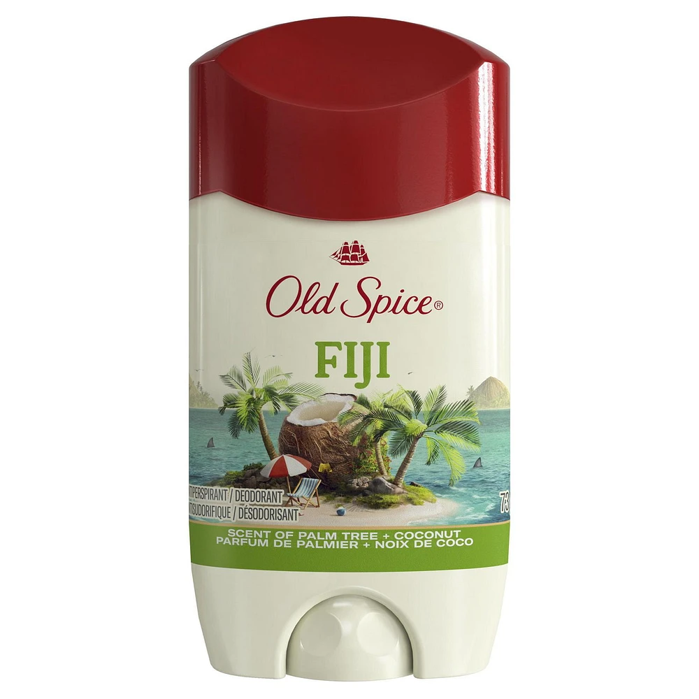 Old Spice Men's Antiperspirant & Deodorant Fiji with Palm Tree, 24/7 Sweat Protection, 73 g
