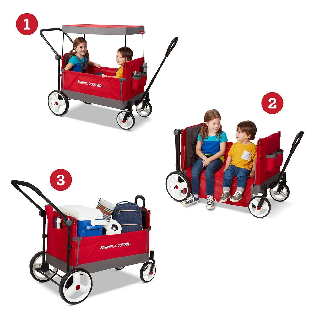 Le Chariot Convertible en Poussette de Radio Flyer