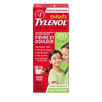 Tylenol Children's Medicine for Fever & Pain, Dye-Free Berry Liquid, 100 mL