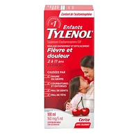 Tylenol Children's Medicine for Fever & Pain, Dye-Free Cherry Liquid, 100 mL