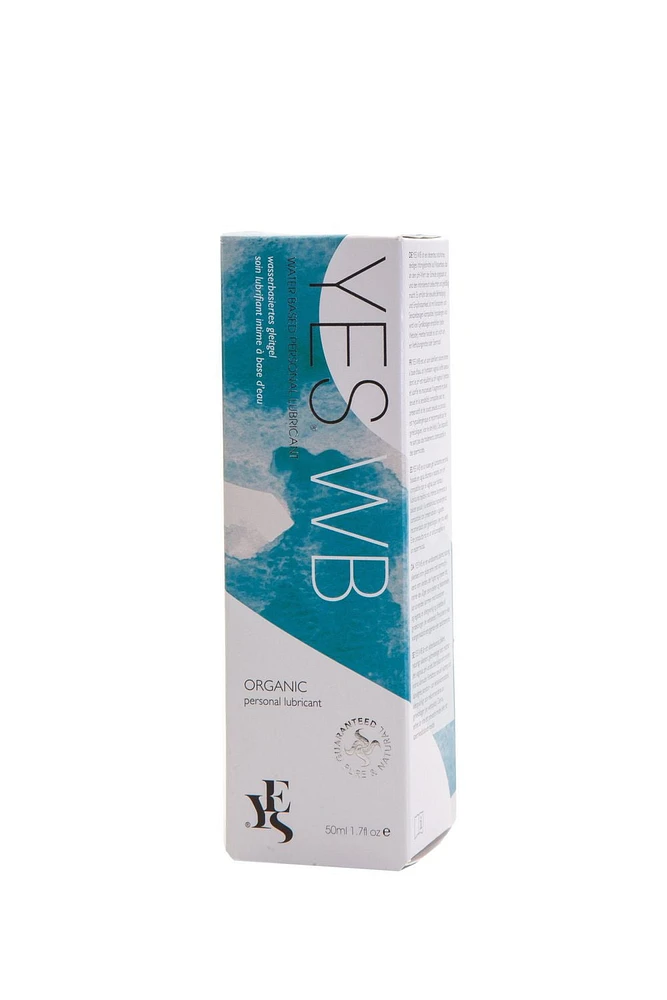 YES WB water based organic personal lubricant, 50ml