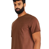 T-shirt avec pochette George pour hommes Tailles P-2XL