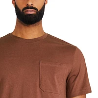 T-shirt avec pochette George pour hommes Tailles P-2XL