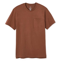 T-shirt avec pochette George pour hommes Tailles P-2XL
