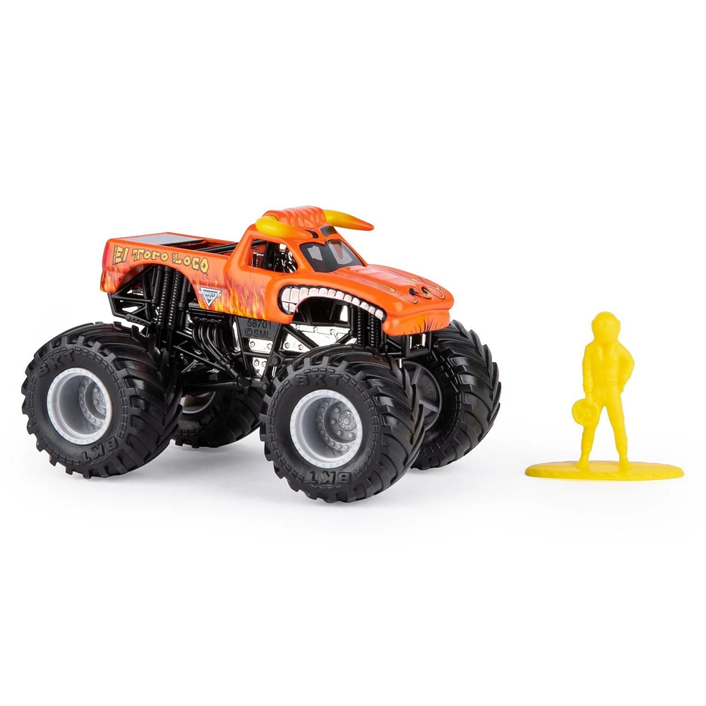 Monster Jam, Official El Toro Loco Monster Truck,Die-Cast Vehicle, Crazy Creatures Series, 1:64 Scale