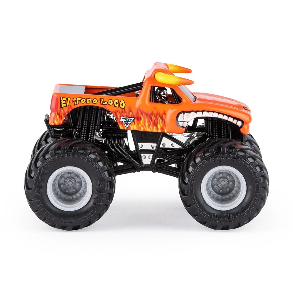 Monster Jam, Official El Toro Loco Monster Truck,Die-Cast Vehicle, Crazy Creatures Series, 1:64 Scale