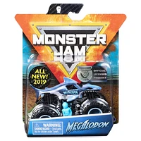 Monster Jam, Official Megalodon Monster Truck, Die-Cast Vehicle, Crazy Creatures Series, 1:64 Scale